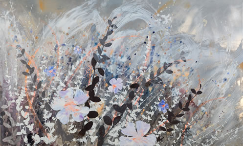 Invasive Beauties 2, painting by Cara Enteles