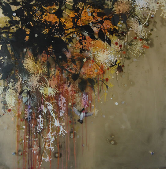 painting,Pollination 10  by Cara Enteles
