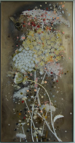 painting,Pollination 18  by Cara Enteles