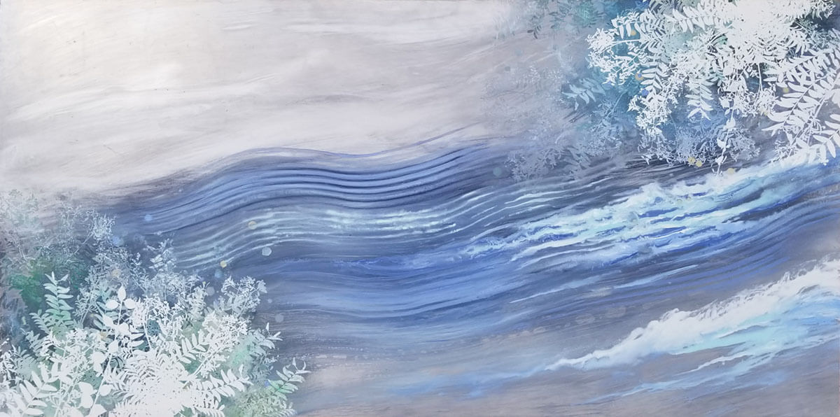River Dream 3, painting by Cara Enteles