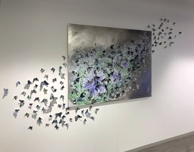 Installation view - Where'd You Go Karner Blue?, commission by Cara Enteles