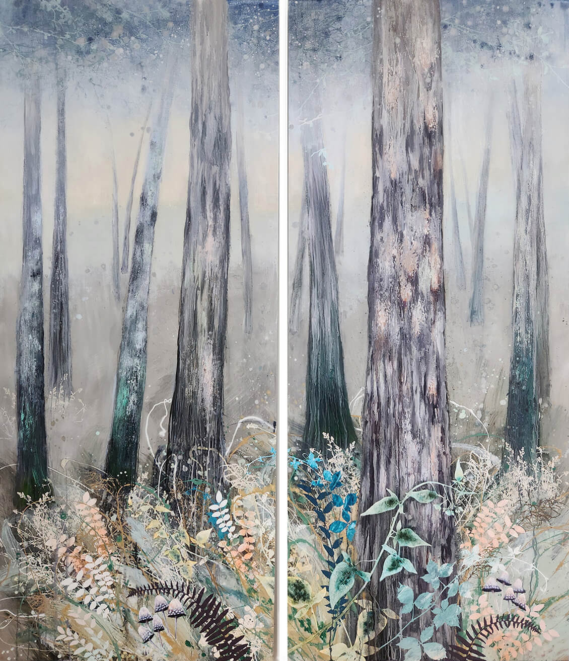 painting, Deep in the Forest, by Cara Enteles