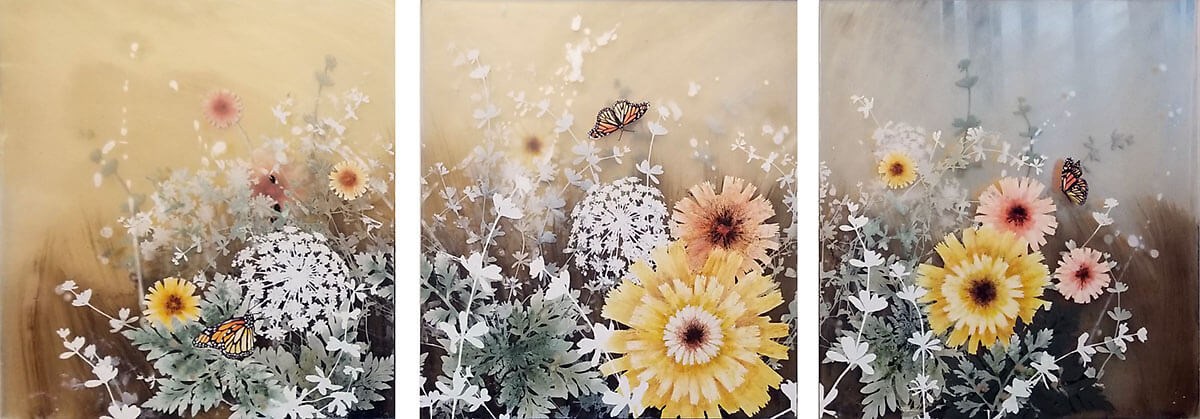 painting, Field Monarchs by Cara Enteles