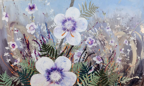 Invasive Beauties, painting by Cara Enteles