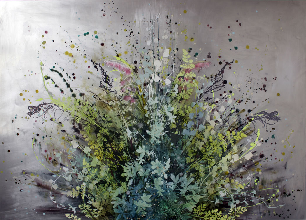 painting, Weeds and Vines by Cara Enteles